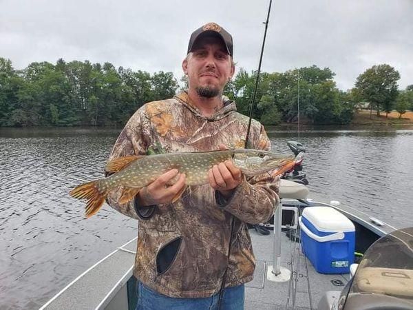 Majestic northern pike caught during fishing expedition
