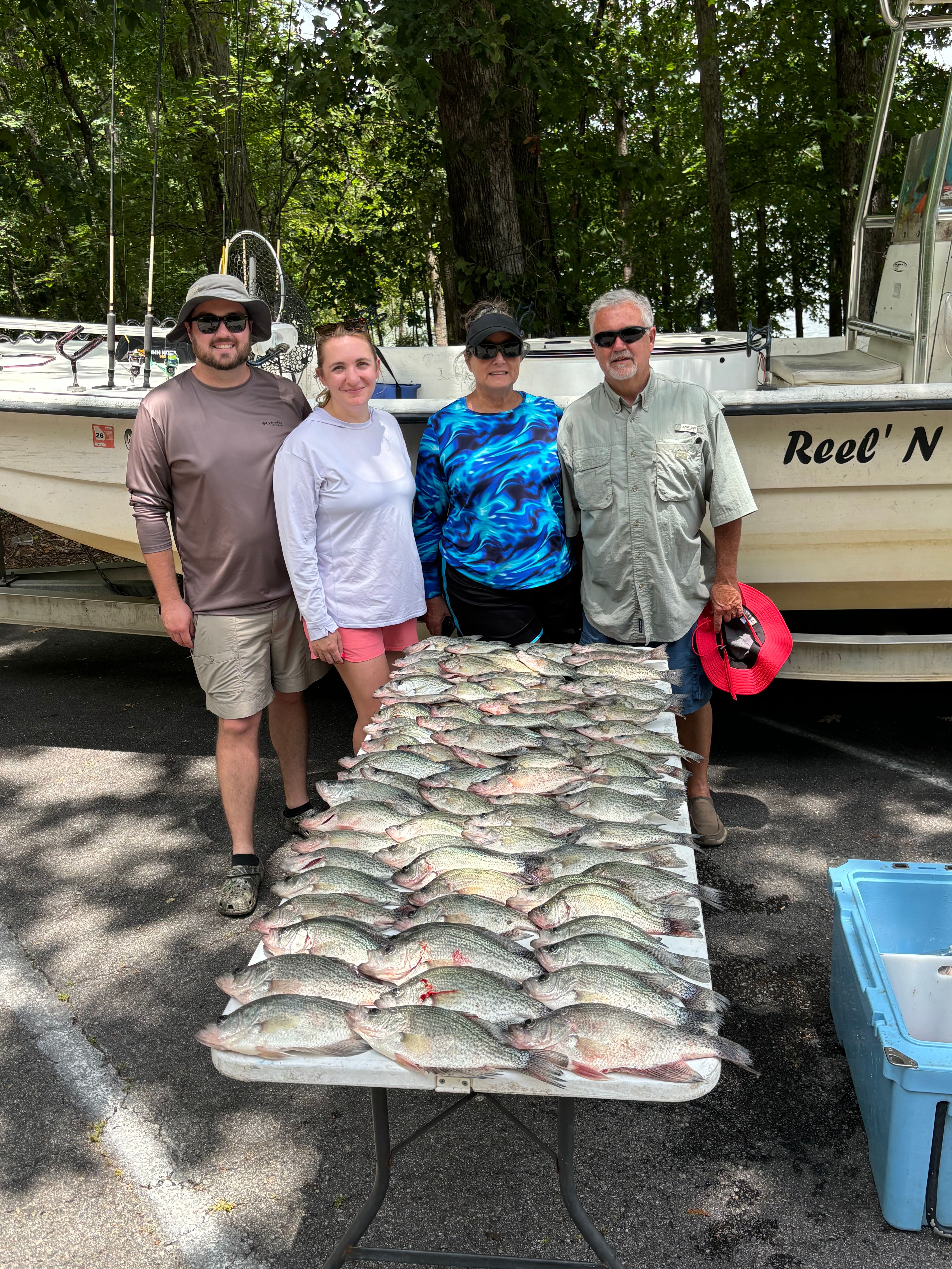 4 anglers fishing in unknown location