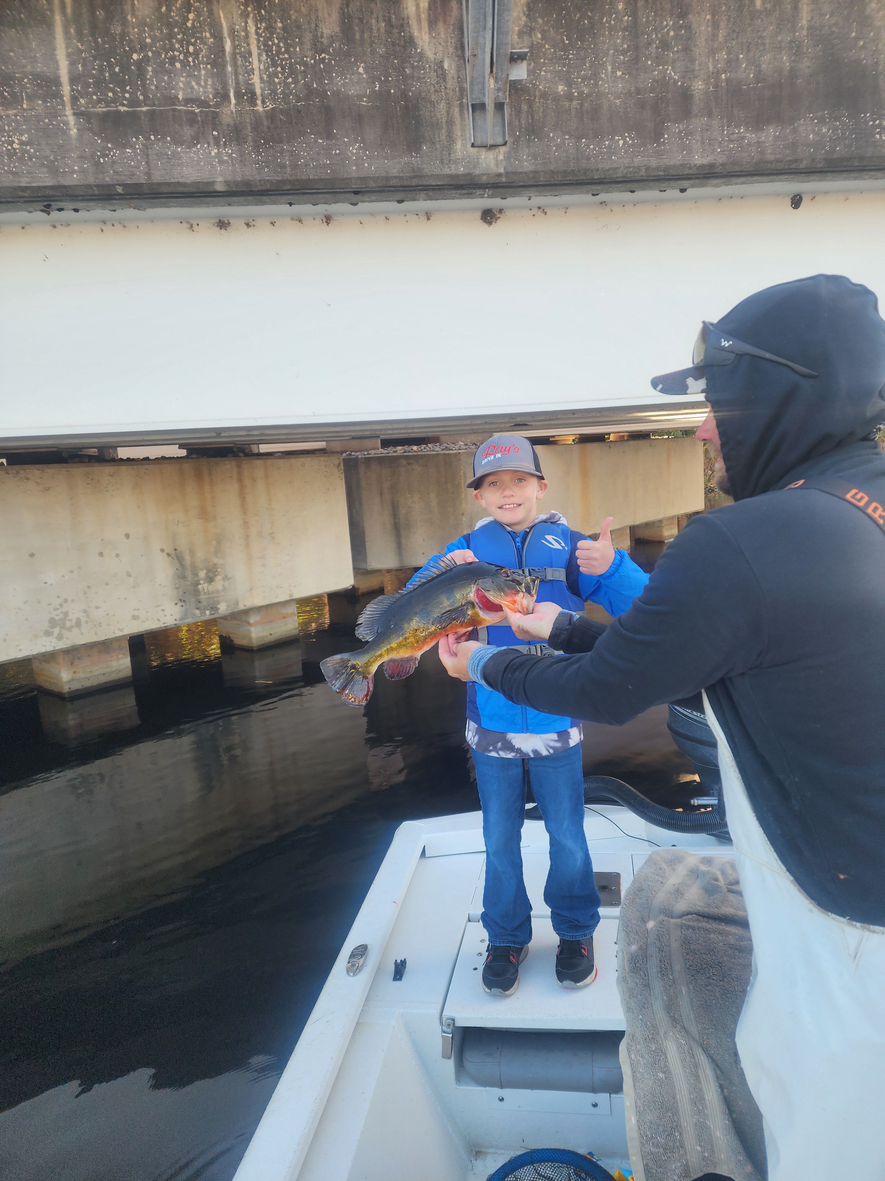 Fisherman enjoying a day of fishing