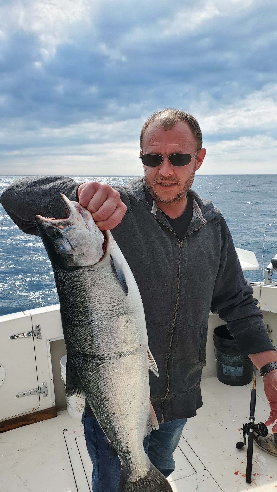 Chum salmon caught while fishing