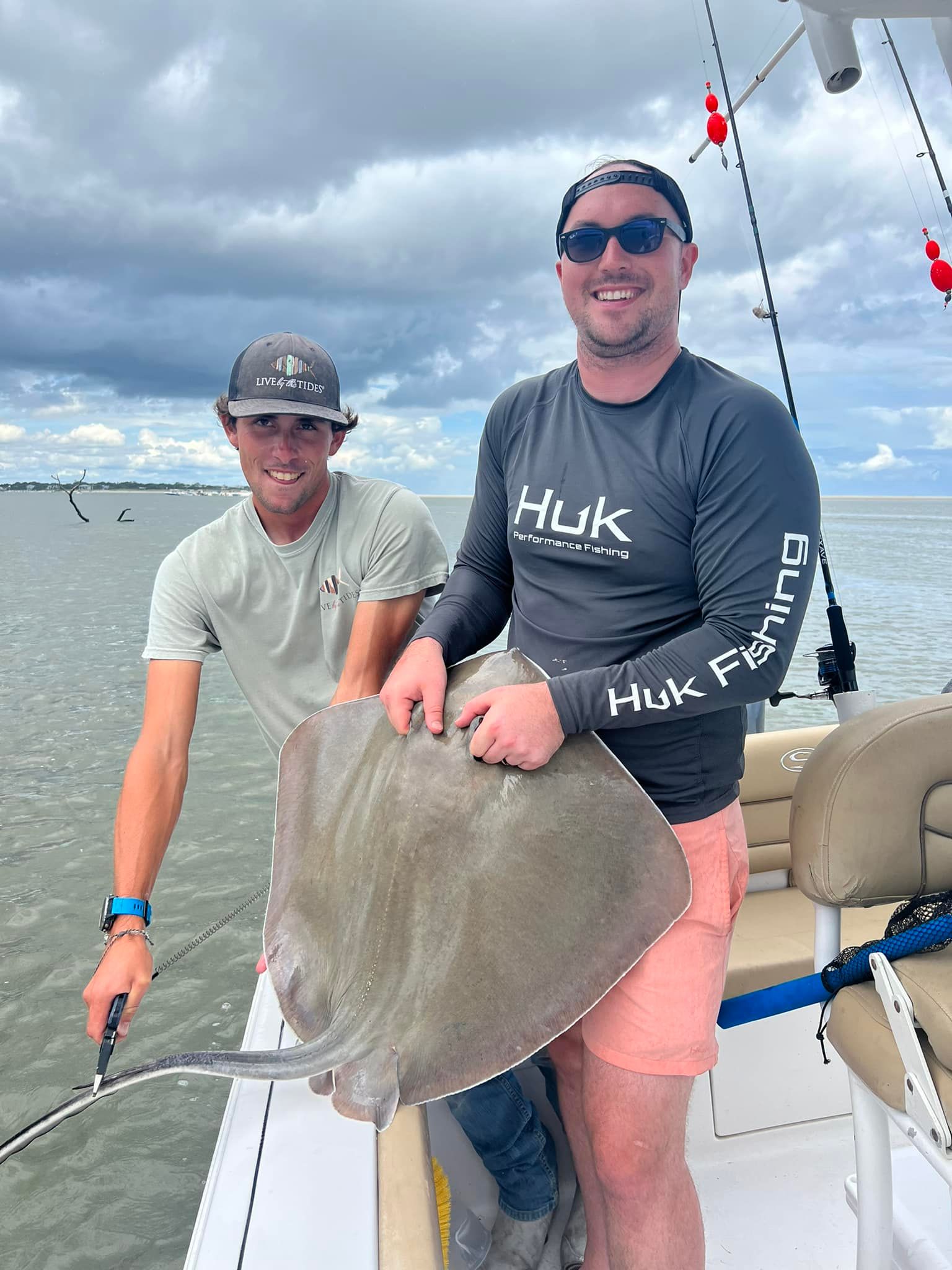 Successful fishing adventure with a big catch