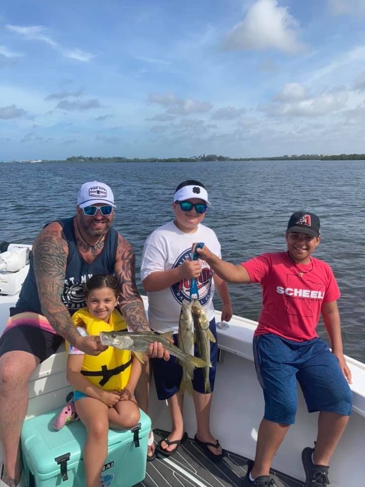 Fishing trip with 4 people