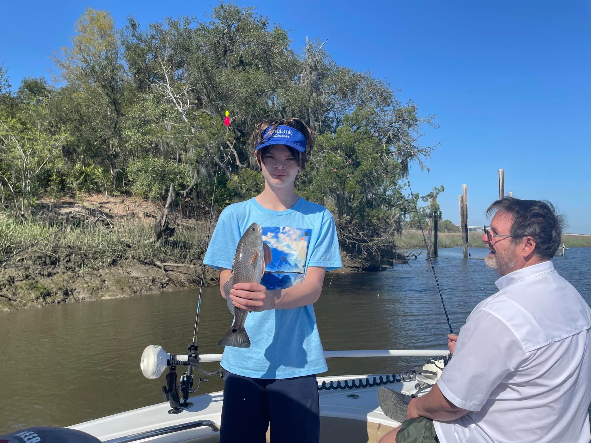 Redfish caught with fishing