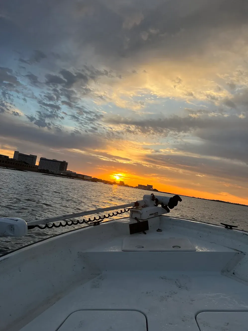 Scenic fishing location with no visible fish