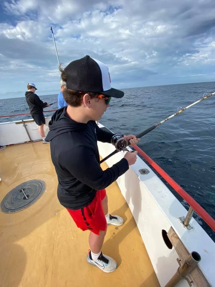 Angler fishing in scenic location