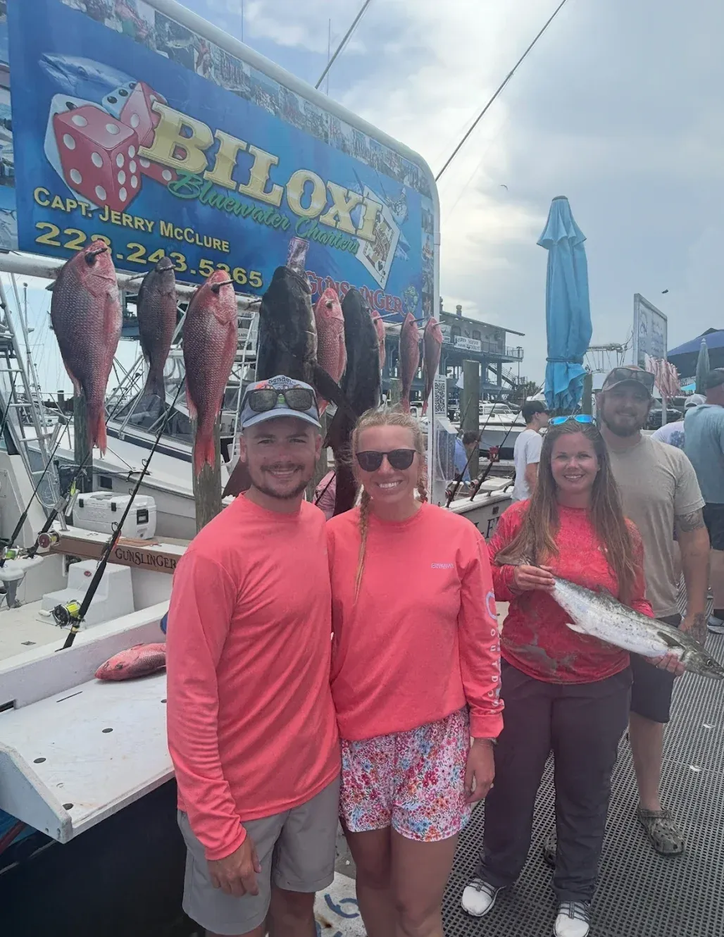 4 fishing trip with 5 people at unknown location