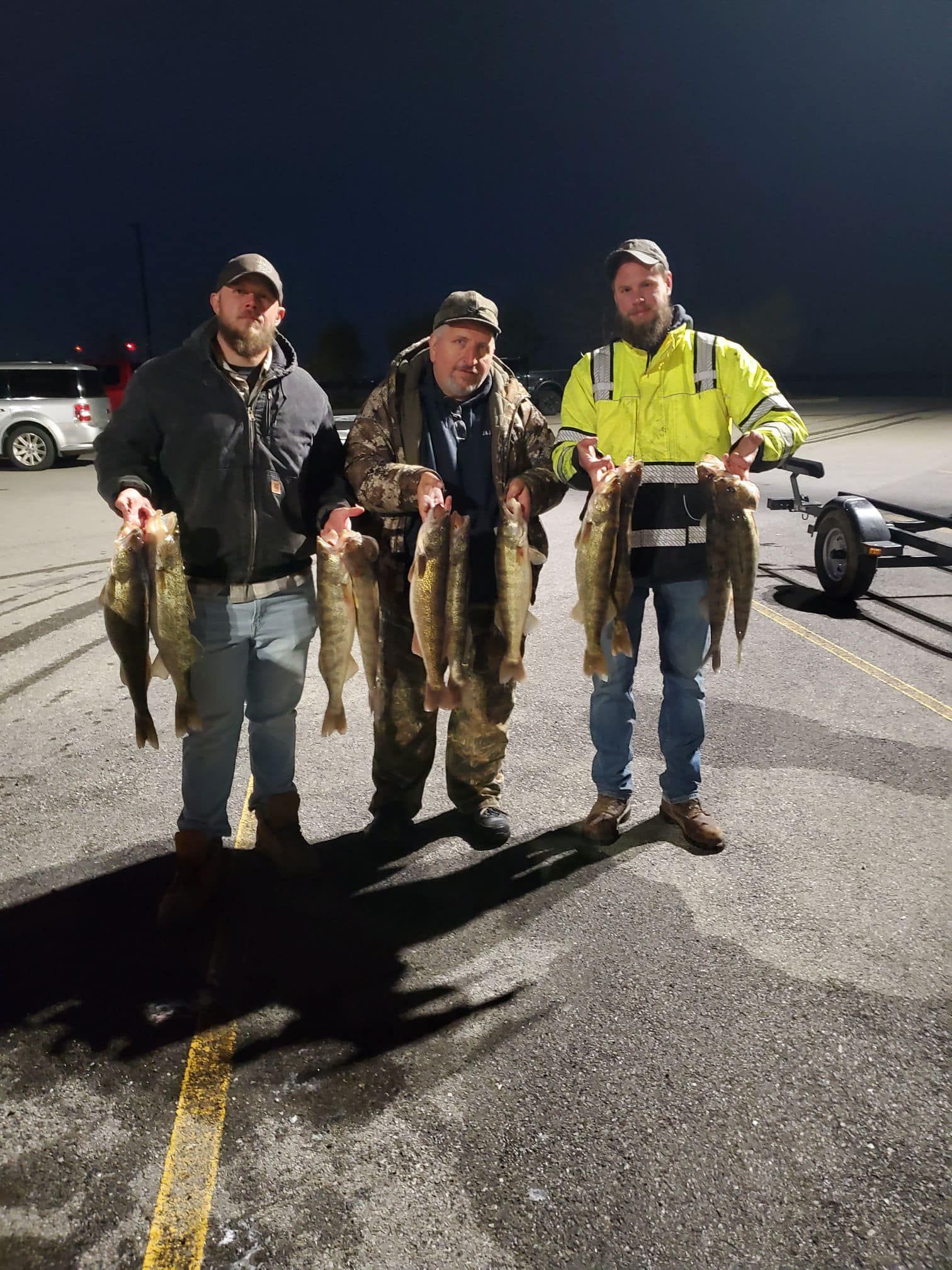 5 fish caught during a fishing trip