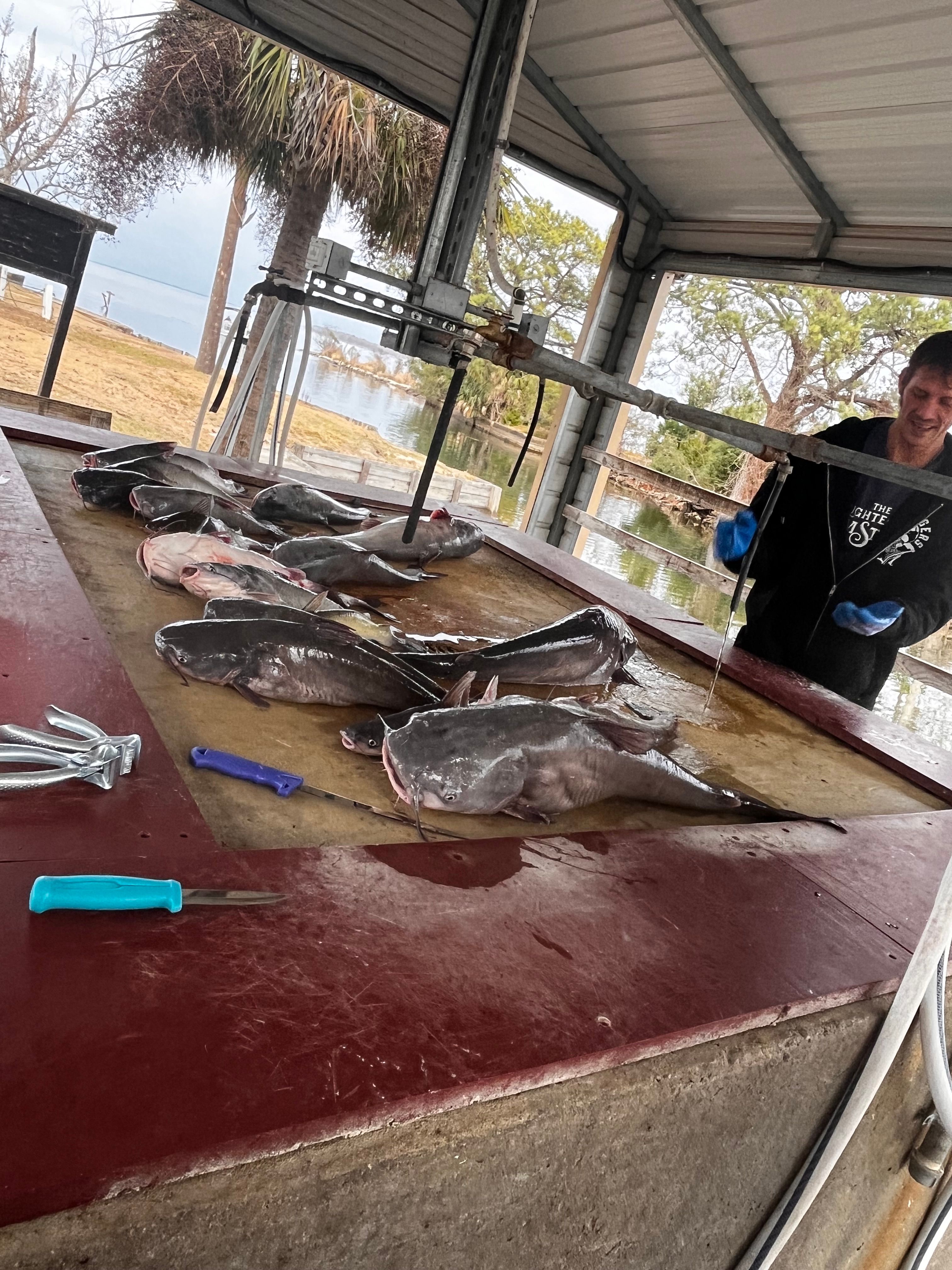 Successful fisherman enjoying outdoor adventure at scenic location