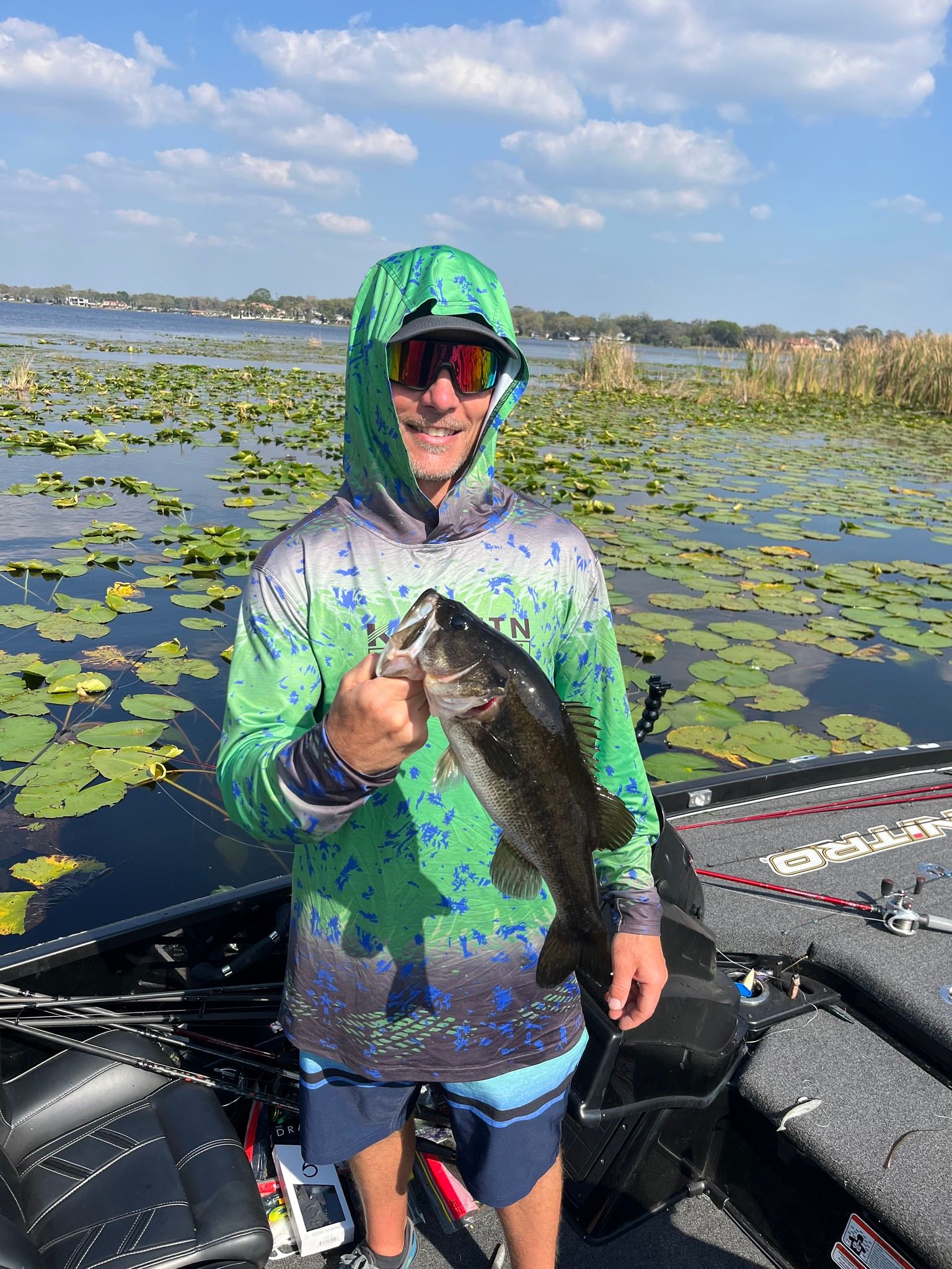 Central Florida Bass Lake Trip Largemouth Fishing