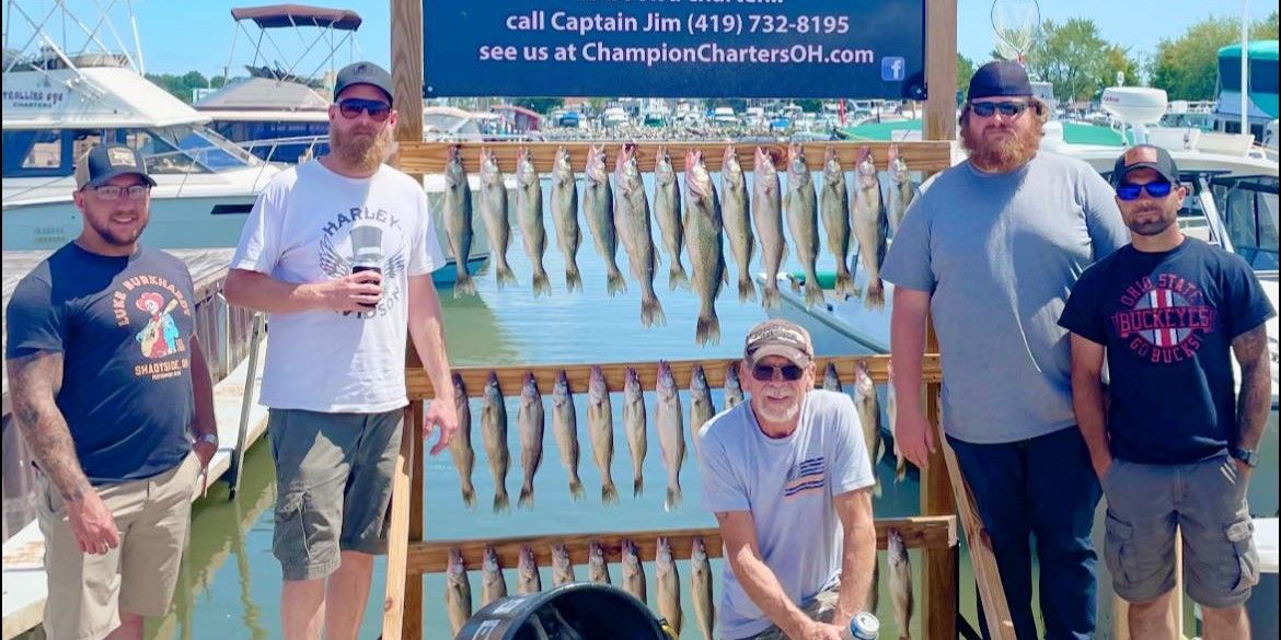 Champion Charters Lake Erie Charter Fishing | Full Day 8-Hour Executive Private Trip  fishing Lake