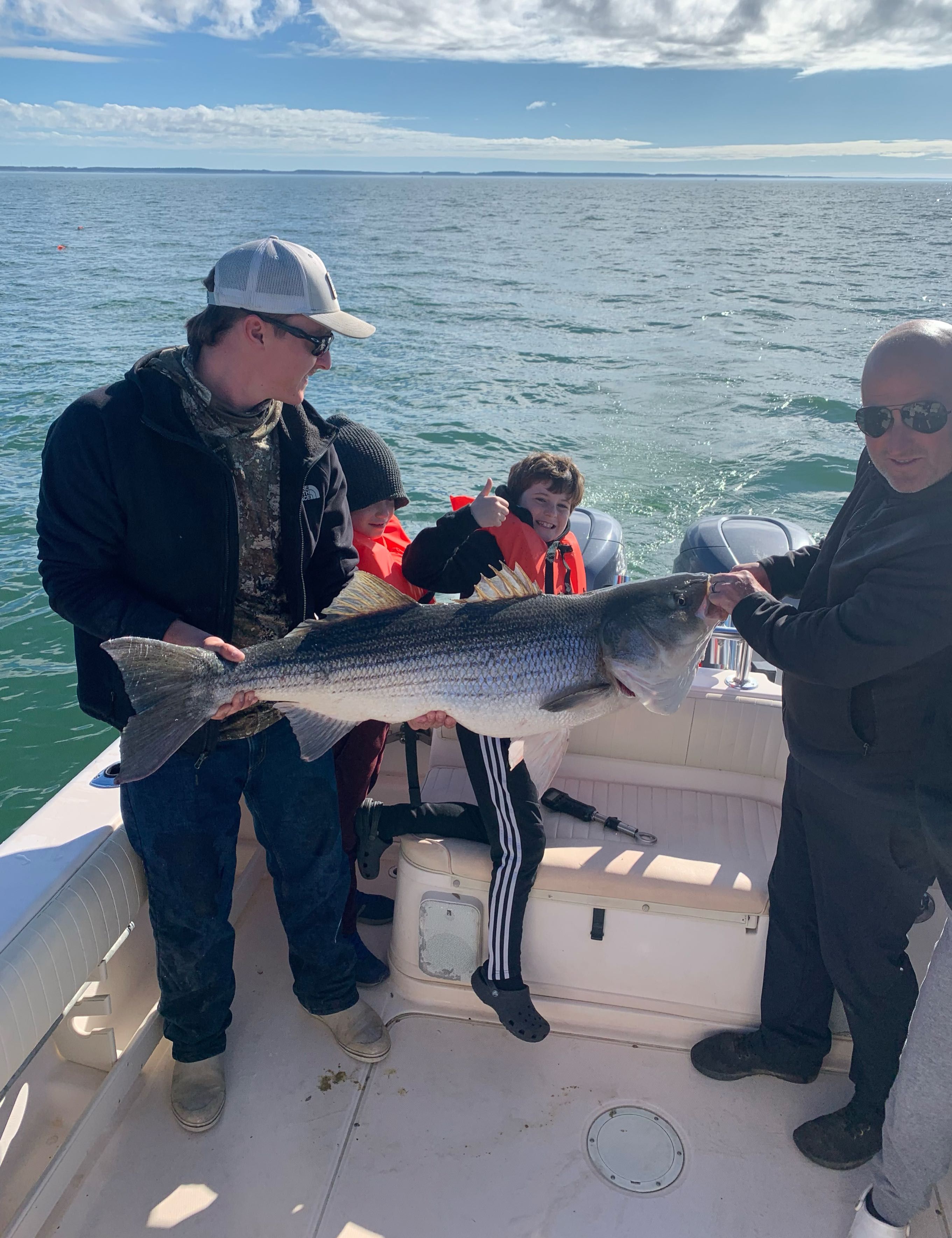 Salty Hooker Charters 7 hour Trophy Striped Bass/Rockfish fishing Inshore