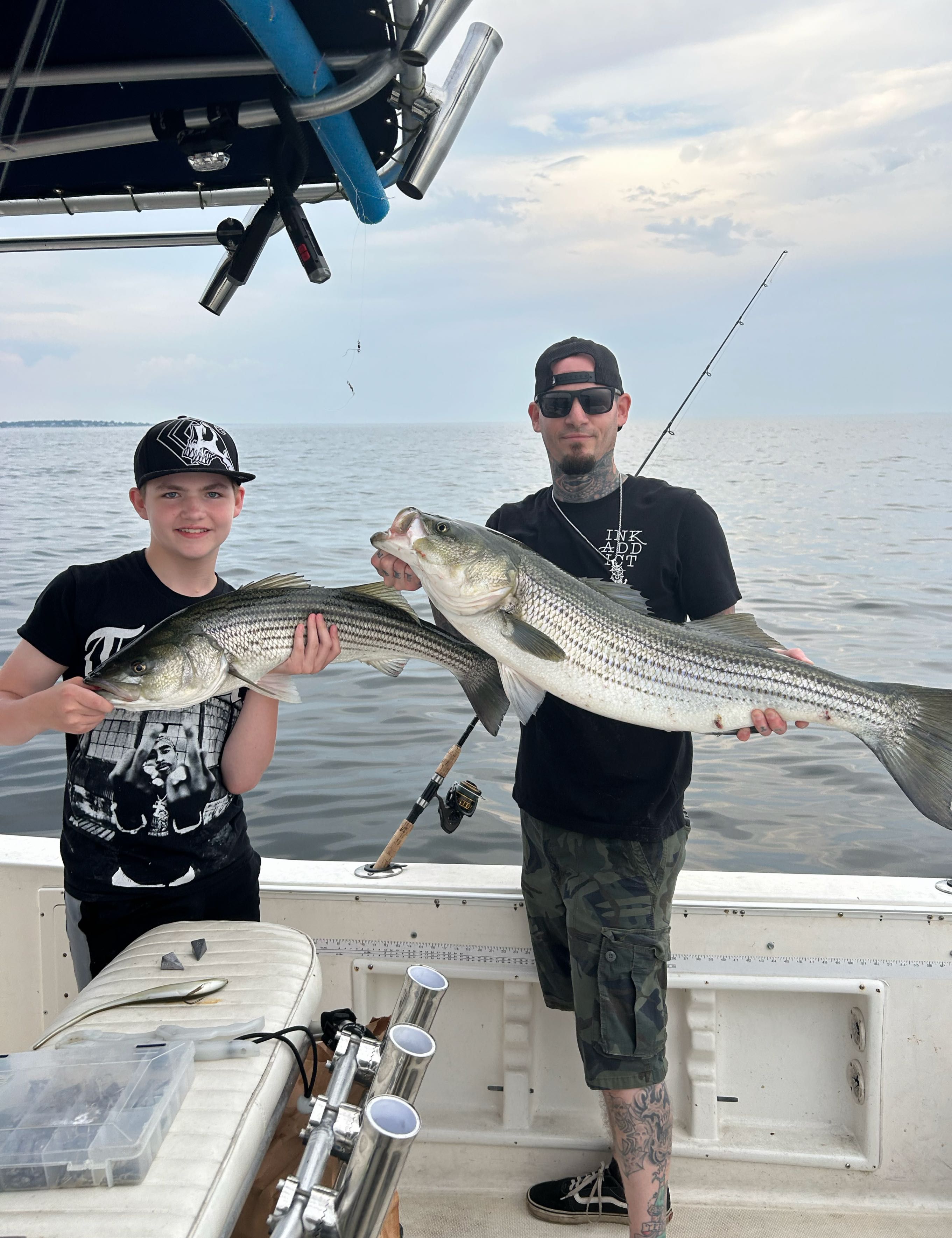 Eastern Ambitions Saltwater Guide Service Striped Bass (Full day, AM Departure) fishing Offshore