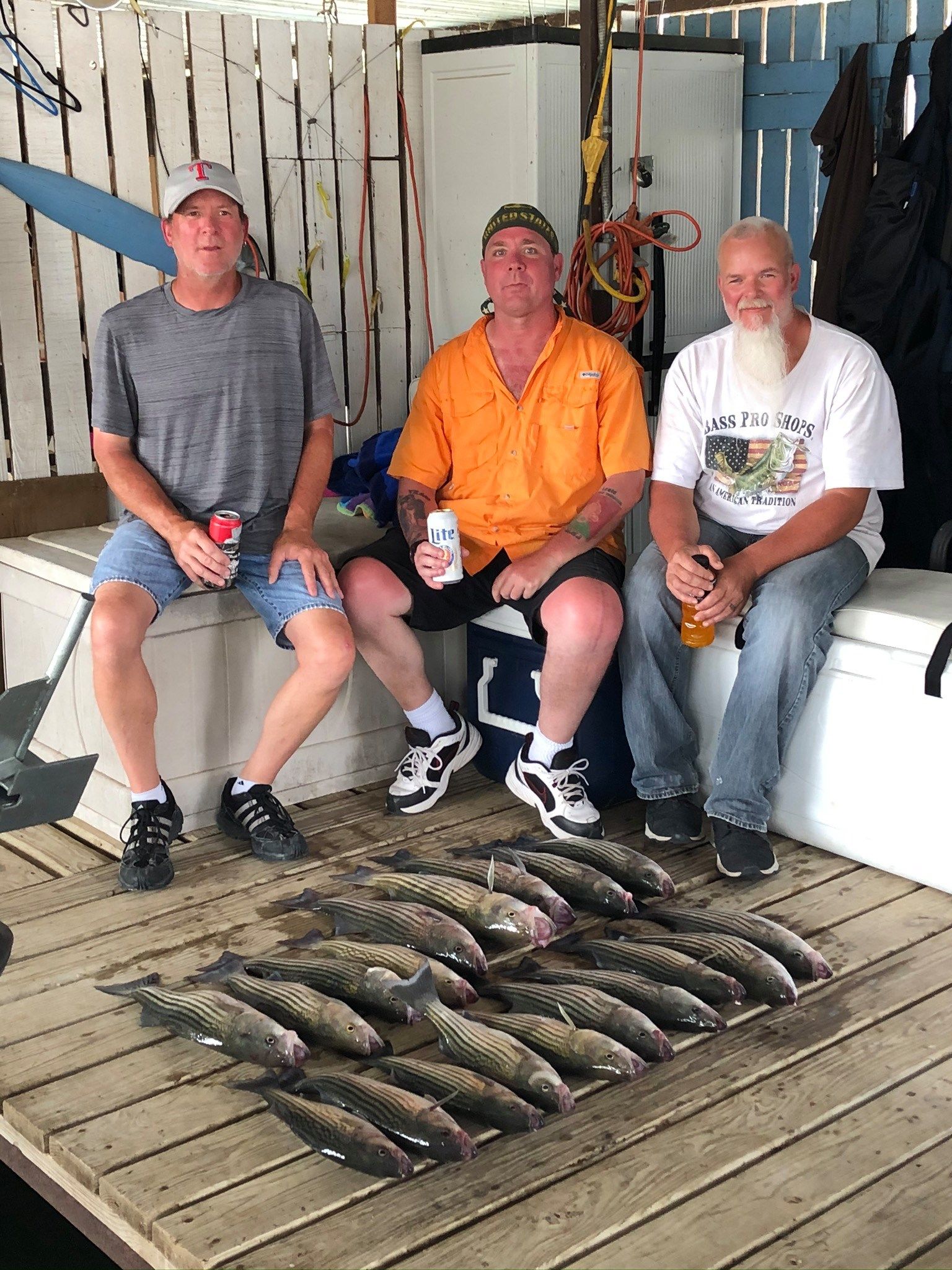 Great day of Striped Bass fishing