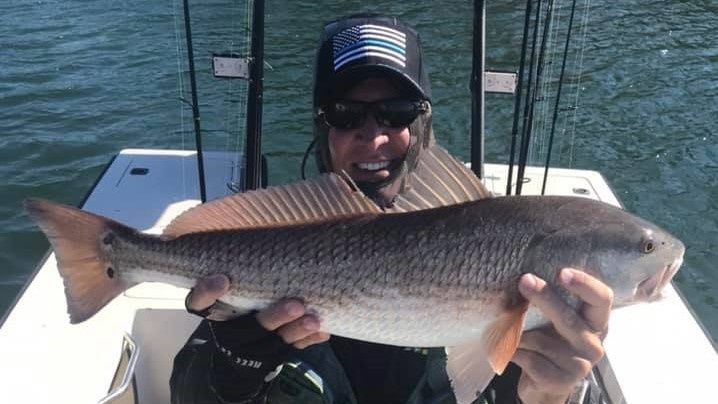 Big Redfish caught from Sarasota Bay, FL
