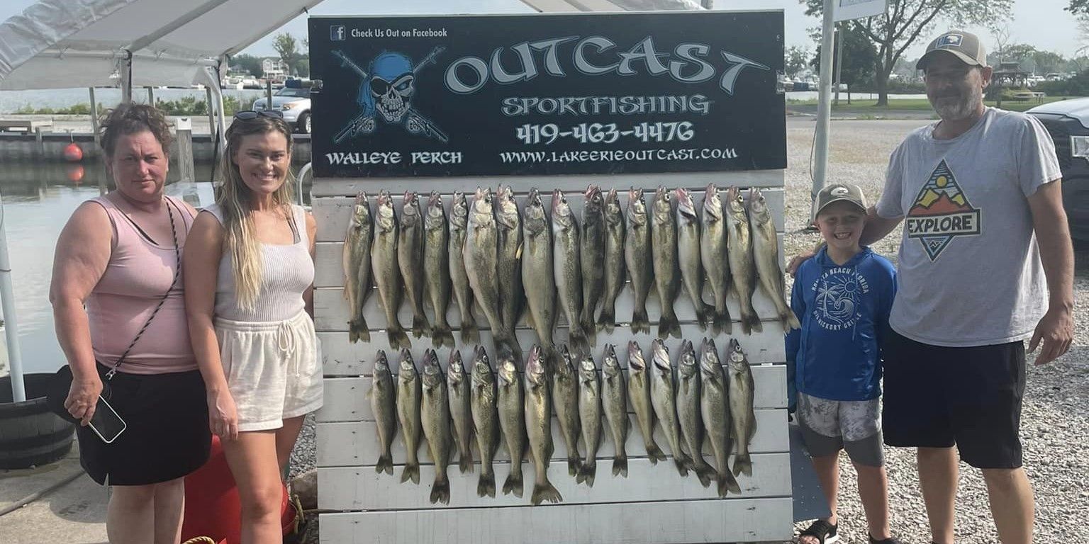 Outcast sportfishing Lake Erie Fishing Charters	 - 7 Hour Morning Trip  fishing Lake
