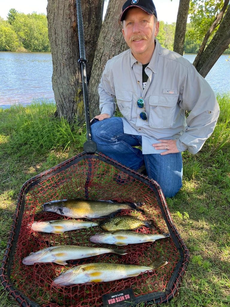 Hooksetters Guide Service Open Water Fishing in Central Wisconsin Area fishing River