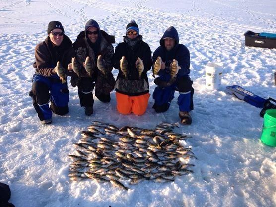 Hooksetters Guide Service Half Day Ice Fishing in Wisconsin fishing Lake