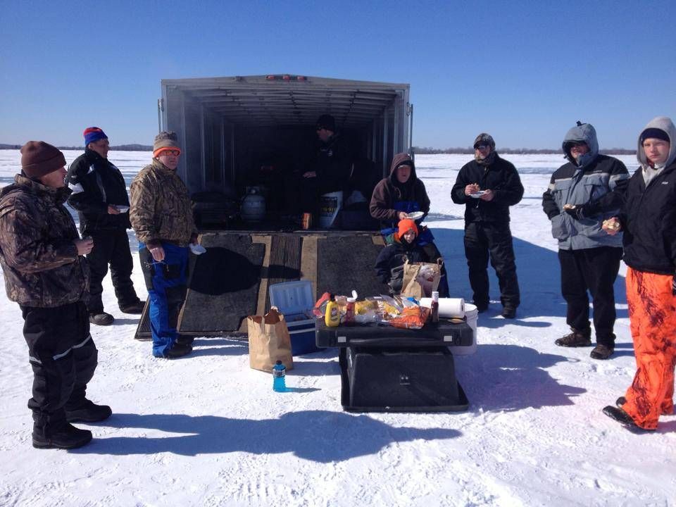 Hooksetters Guide Service Full Day Ice Fishing Trip in Wisconsin fishing Lake