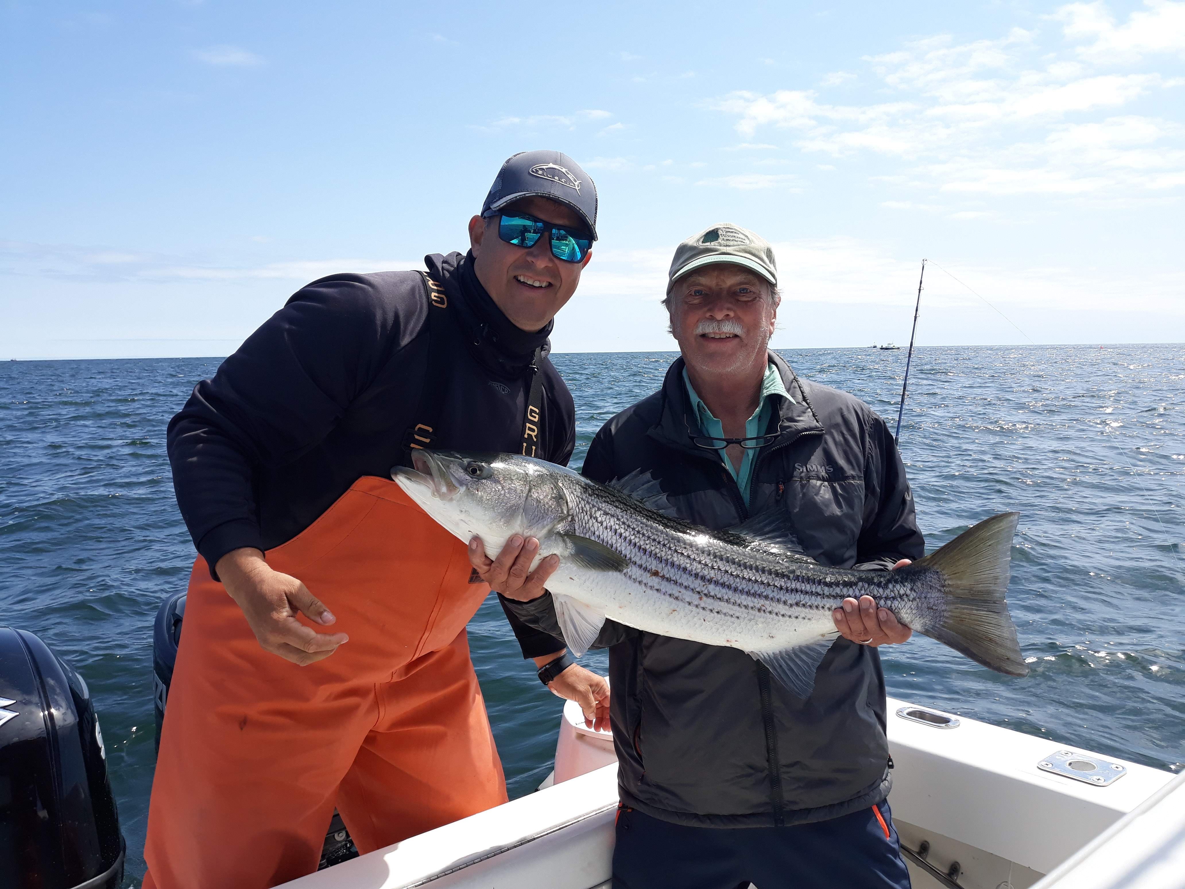 Ortus Charters Charter Fishing Cape Cod | Morning Half Day Bass and Bluefish Trip Max of 4 Guest fishing Inshore