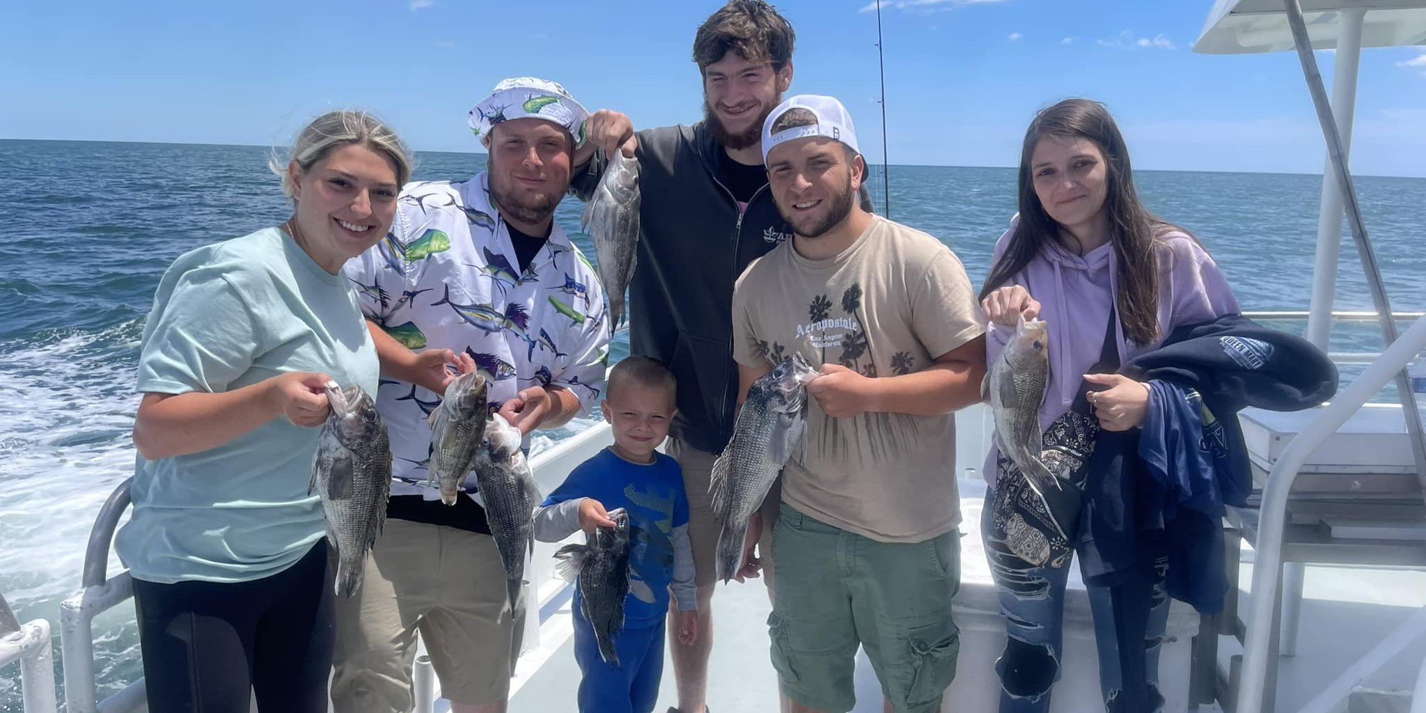 Queen Mary Open Boat & Charters Point Pleasant NJ Fishing Charters | Shared 7 Hour Charter Trip - Weekday Adult Rate  fishing Inshore