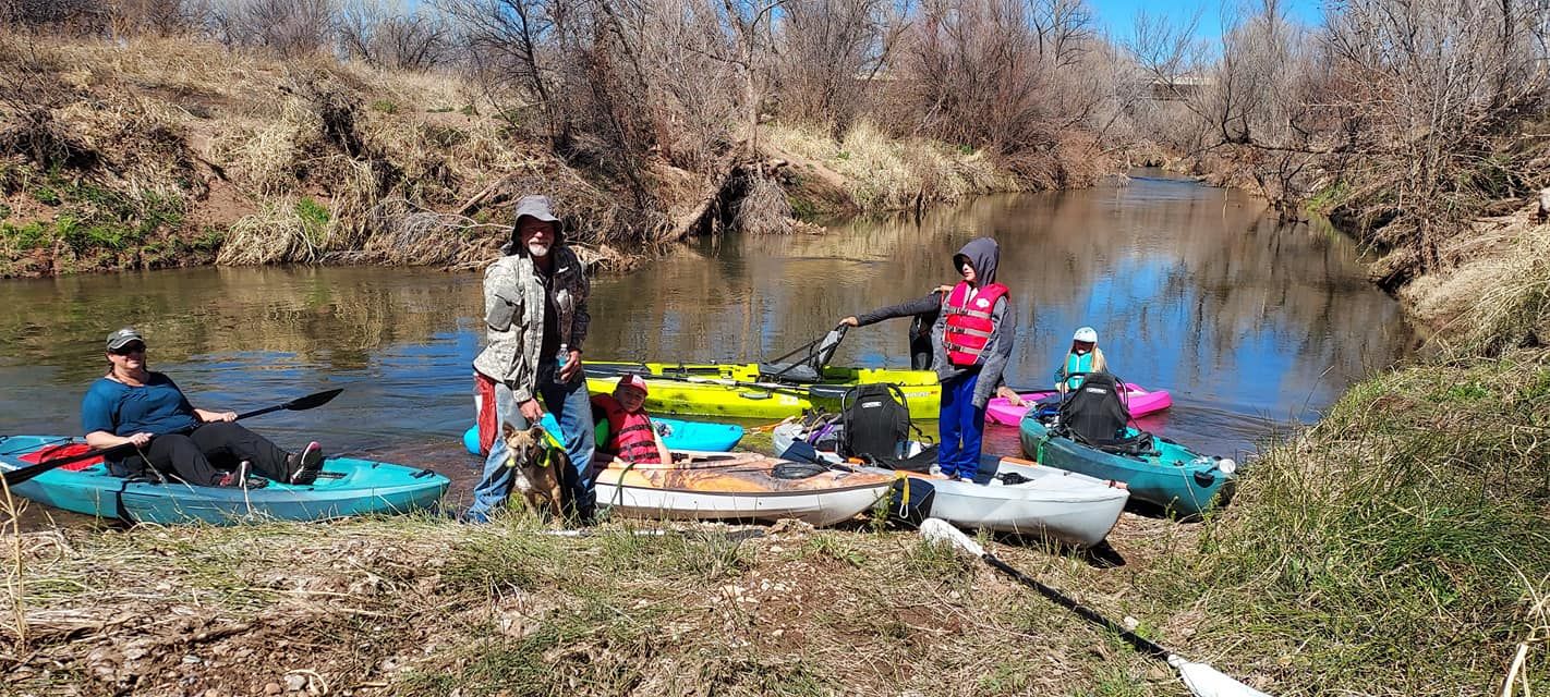 AZ Legend Adventures Kayak Guided Fishing Tours Kayaking in Arizona Verde River fishing River