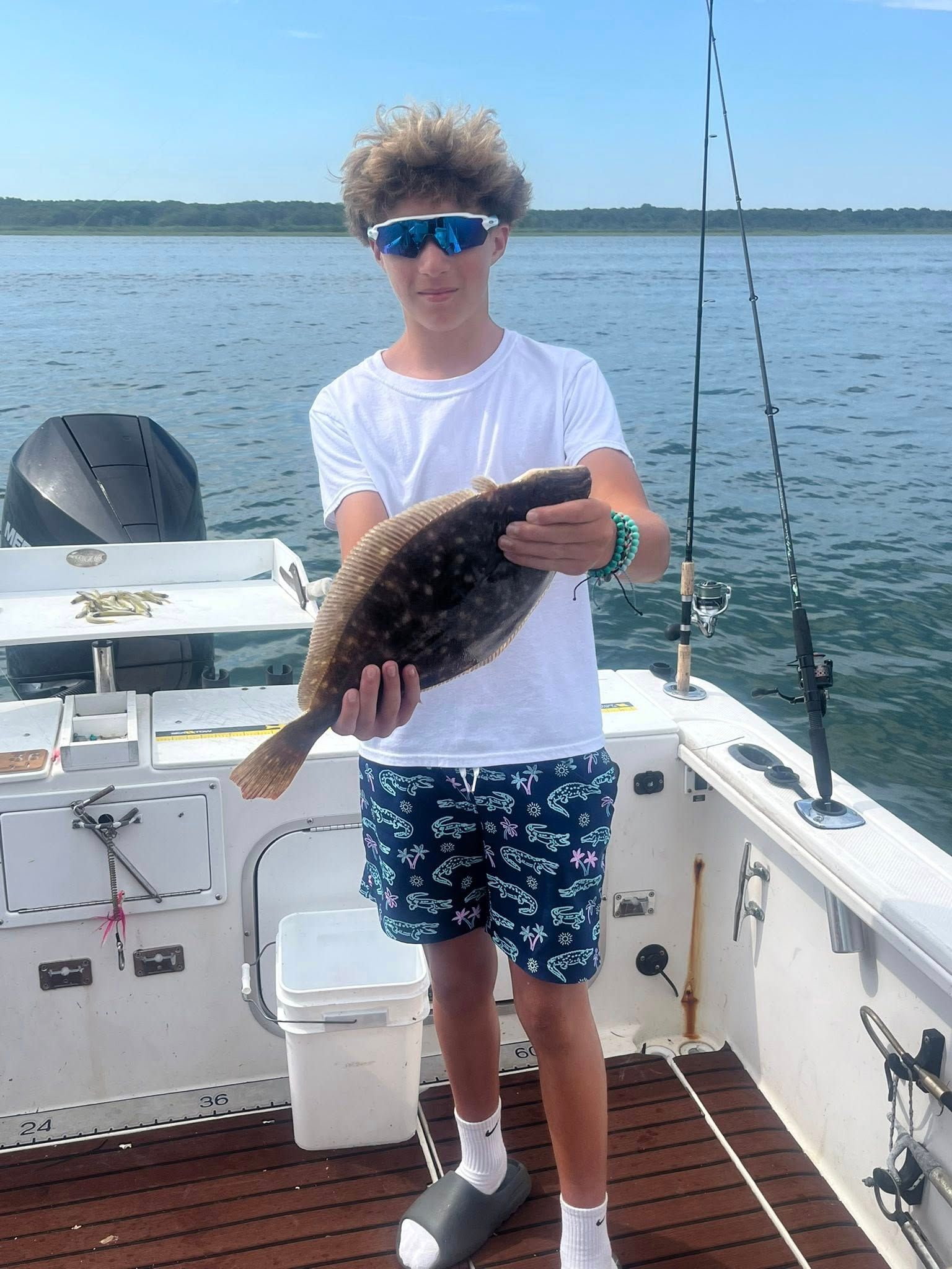 Evening Bass Blues Charter Mastic Beach NY