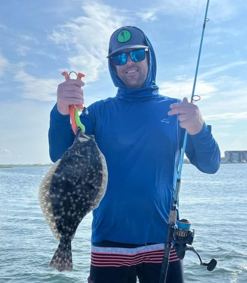 Southern Flounder, a 16-inch fish caught while fishing