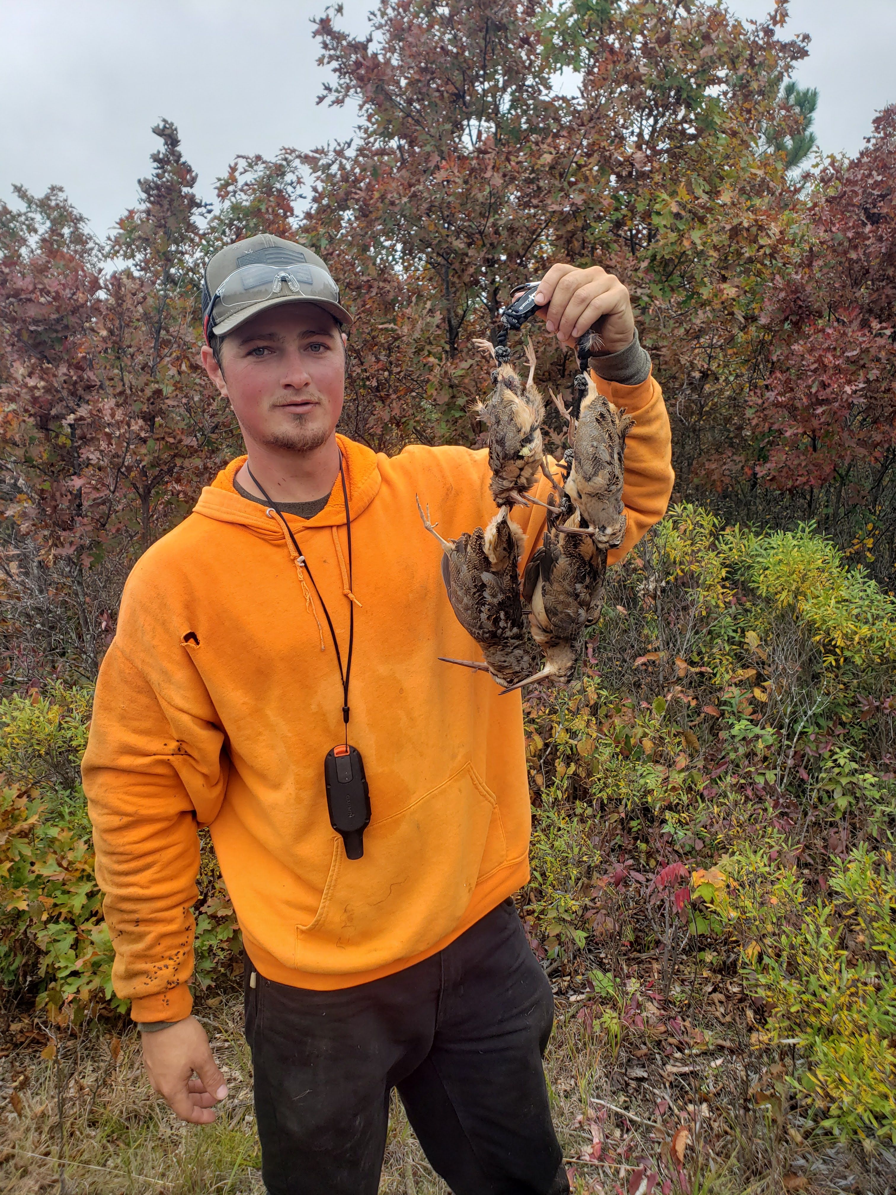 Drew with his first woodcock 
