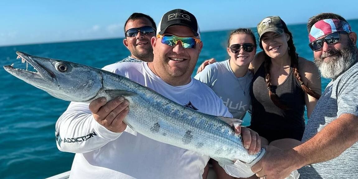 Manicsportfishing Thrilling Shark and Barracuda Fishing Adventure in Marathon FL | 4 HR Private Trip fishing Offshore