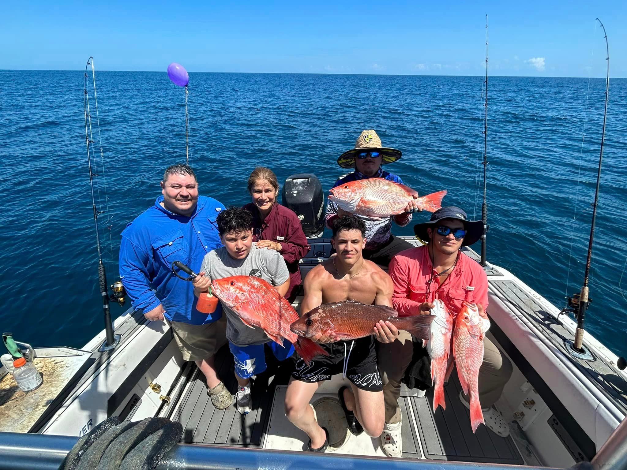 Jerrys Fishing Charters Texas Fishing Charters | All Day 7-Hour Offshore Private Trip fishing Offshore
