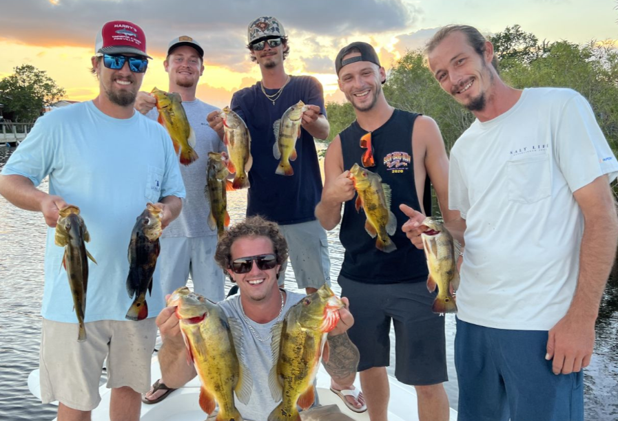 Salty Fresh Fishing Charters Peacock Bass Fishing- Land-Based Guided Trip  fishing Shore