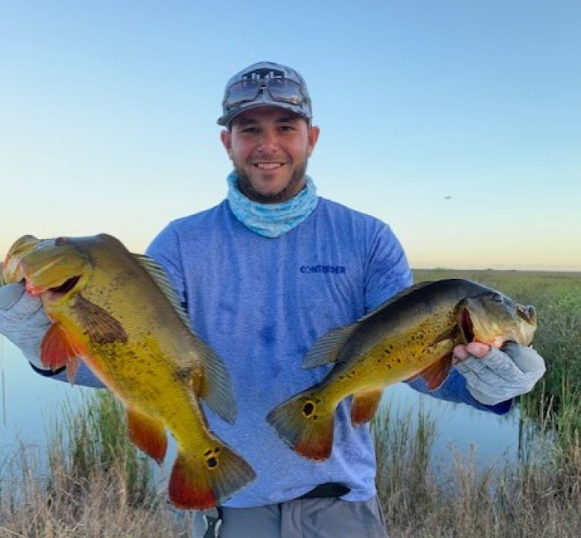 Salty Fresh Fishing Charters Peacock Bass Fishing in The Everglades!  - 26Ft Boat fishing Flats