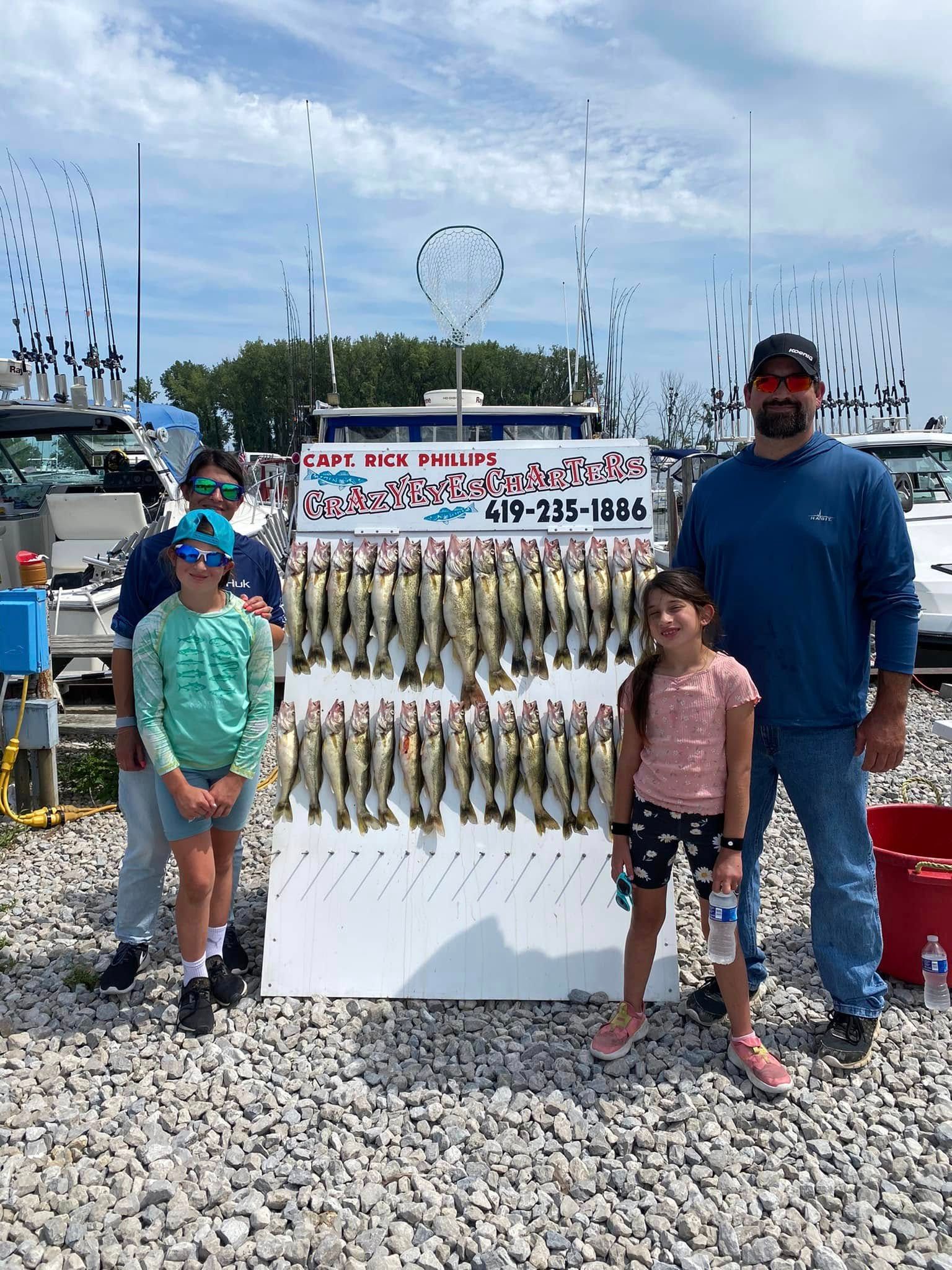 Family Walleye Adventure on Lake Erie