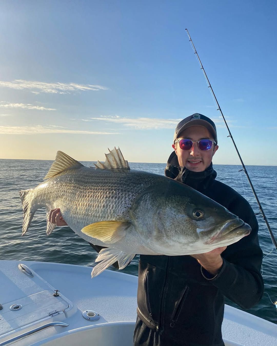 Dawn Topwater Barnegat Bay Hog Moon Bass Trip