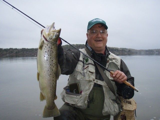 Fly fishing for trout