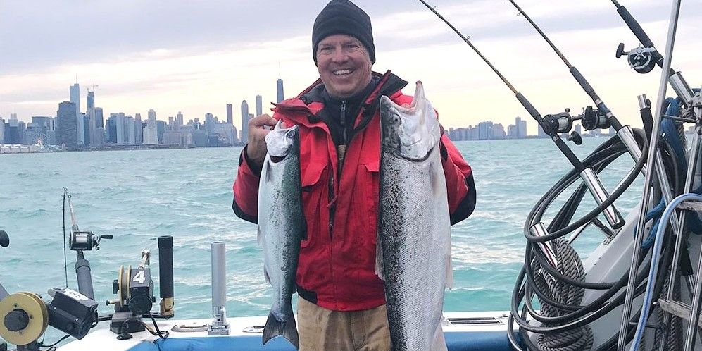 Angler Charters Lake Michigan Fishing Charters | Private 8-Hour Charter Trip fishing Inshore