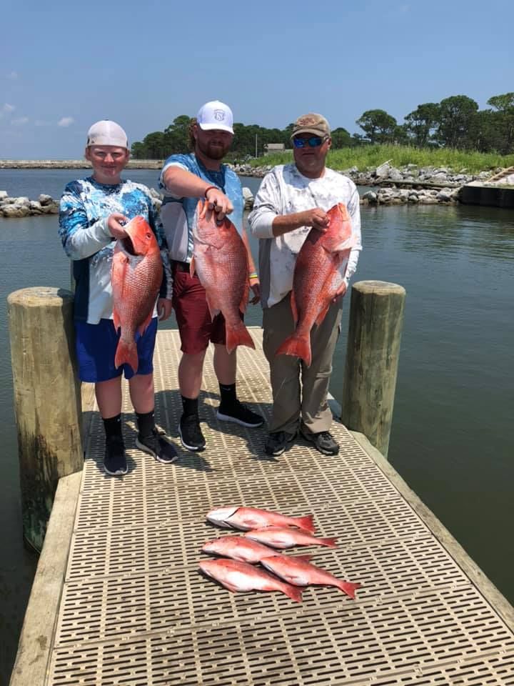 Red Snapper Inshore Trip Dauphin Island