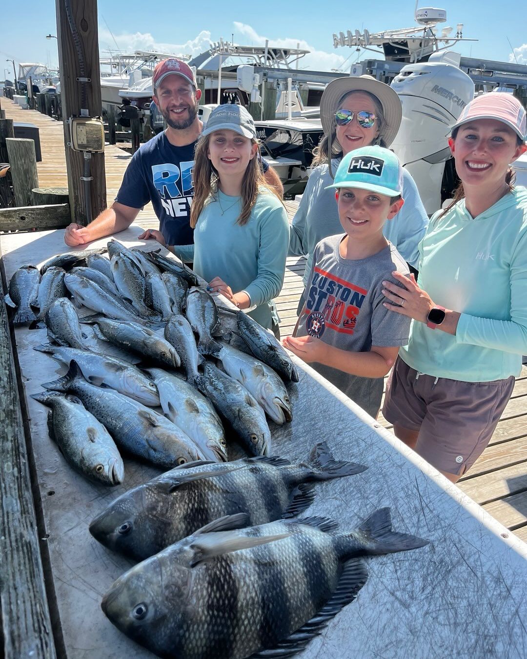 Sheepshead Redfish Guided Trip Underdog Dauphin