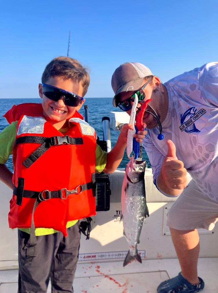 Half Day King Salmon Charter Olcott NY Lake