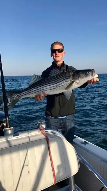 Cape Cod Offshore Striped Bass Charter - Atlantic, Ocean fishing Inshore