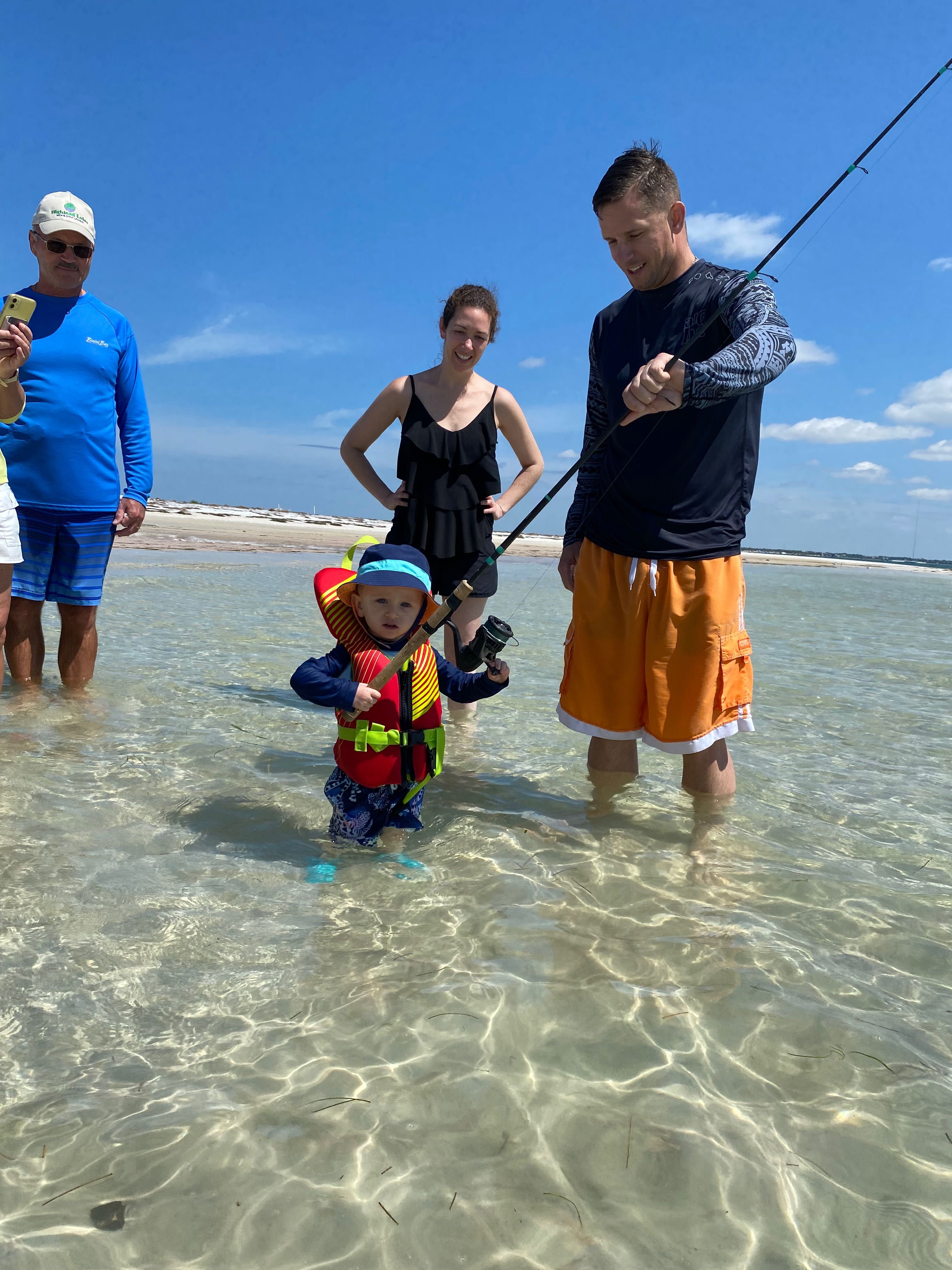 Family Fishing and Beach tour Tarpon Springs 
