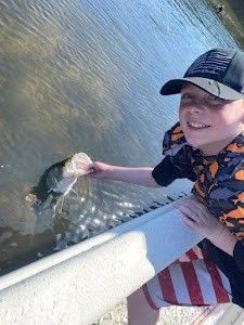 Snook fishing with kids in Tarpon Springs!