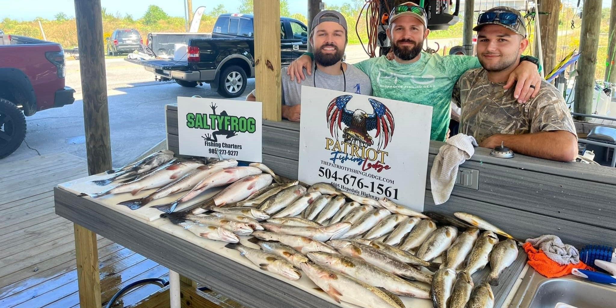 SaltyFrog Charters Fishing Louisiana | 7 Hours 3 People fishing Inshore