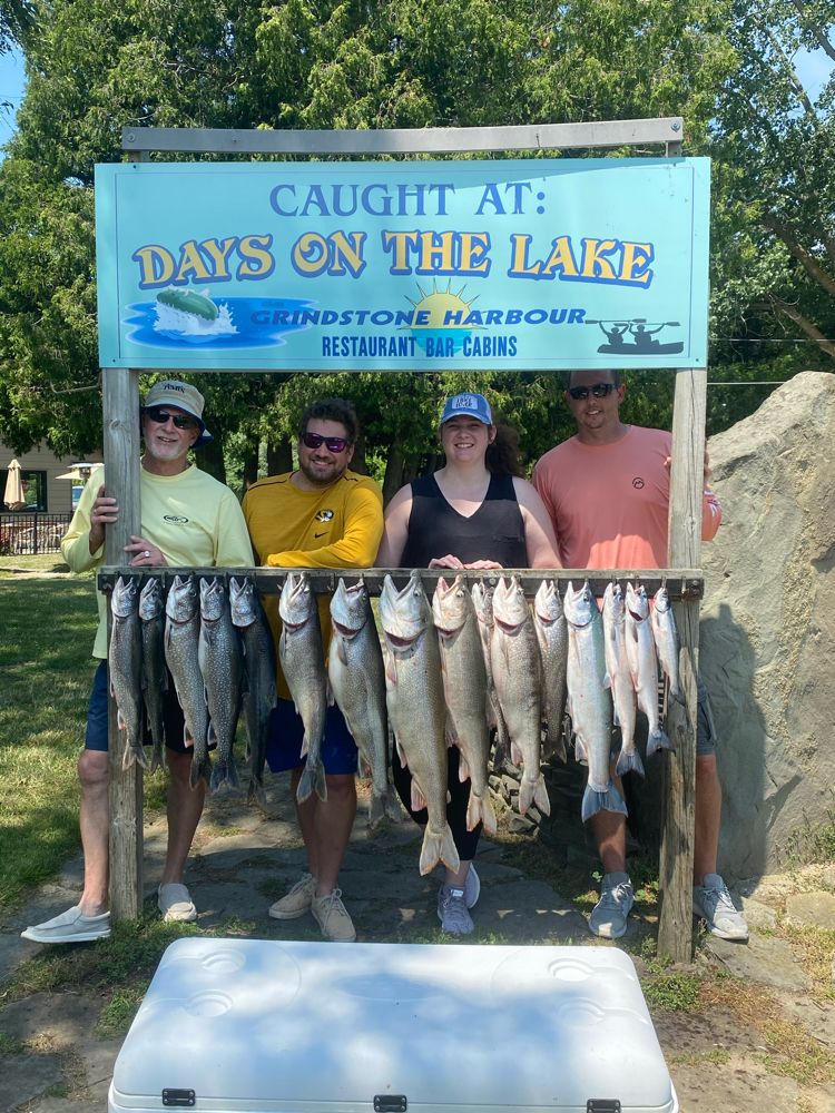 Chinook Salmon & Lake Trout in Port Austin, MI