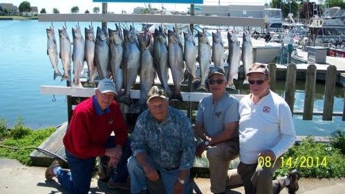 Fishin’ Again Charters Reel Deals: Fabulous  Chinook & Coho Extravaganza – Let the Fishing Fiesta Begin! ( 4 Person )  fishing Lake