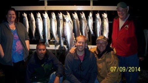 Fishin’ Again Charters High-Five Fishing Fun: Chinook & Coho Special for Your Squad of Five! | Chinook & Coho Special (5 person) fishing Lake