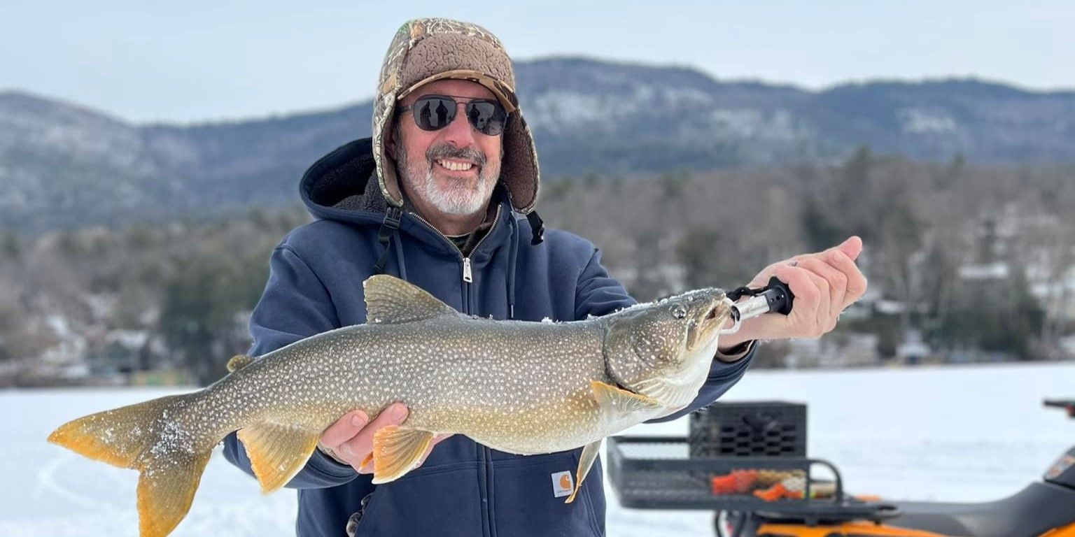 Austin Charters Lake George Charter Fishing | Private - 4 Hour Ice Fishing Trip fishing Lake