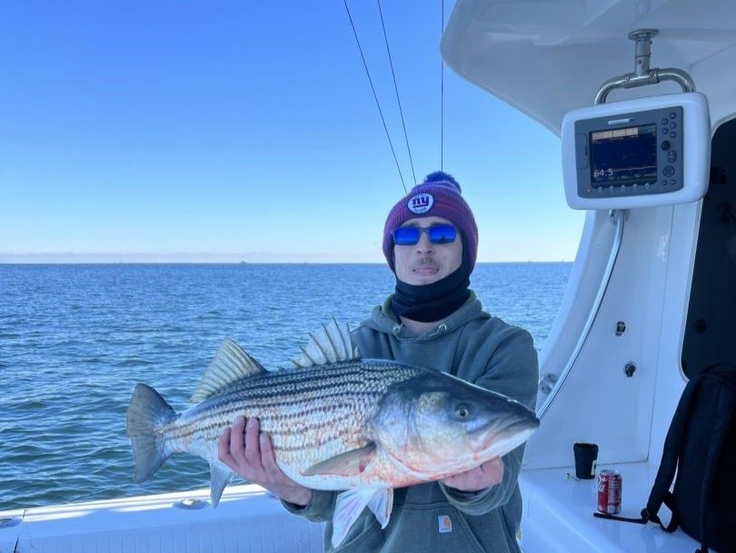 Jenn-A Fishing Charters LLC Belmar NJ | Open Boat | Morning | 7-Hour | Fall Striped Bass  fishing Inshore