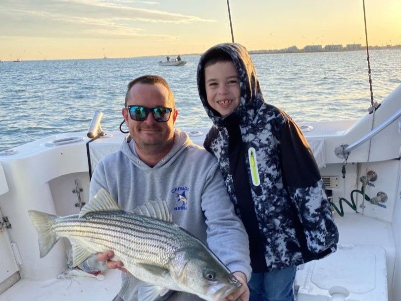 Jenn-A Fishing Charters LLC Point Pleasant Beach NJ | Private | Morning | 7-Hour | Striped Bass fishing Inshore