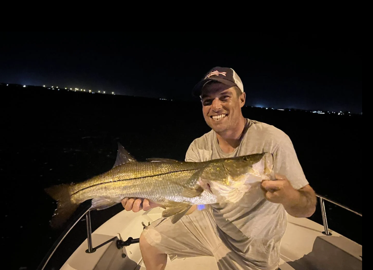 Chum em up charters Punta Gorda Charter Fishing | Private - 4 Hour Snook Night Trip fishing Inshore